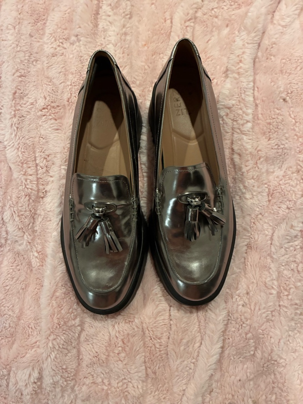 Metallic Tassel Loafers